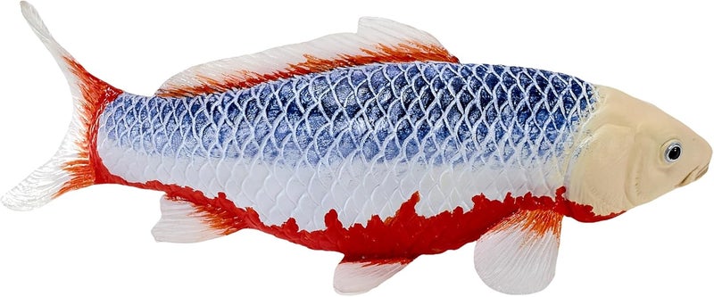 MOJO | Hand-Painted Koi Carp Asagi Fish Figurine, Blue and Red Decorative Model, Collector Series 1, Japanese Style (Asagi K) - Image 3